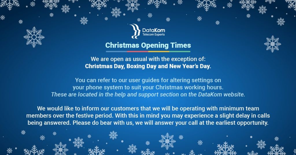 Christmas open hours